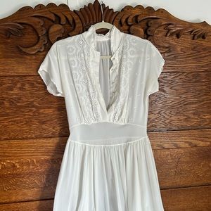 Vintage embroidered maxi dress